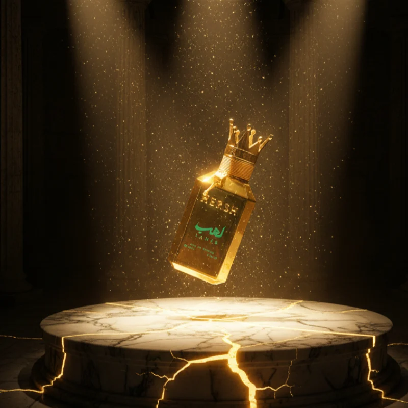 Design sans titre (7) Hersh Lahab Alezz Oud Parfum Unisex 100ml – Image 1